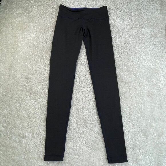 Lululemon Wunder Under Reversible Legging Bruised Berry Black Low Rise - Picture 3 of 13